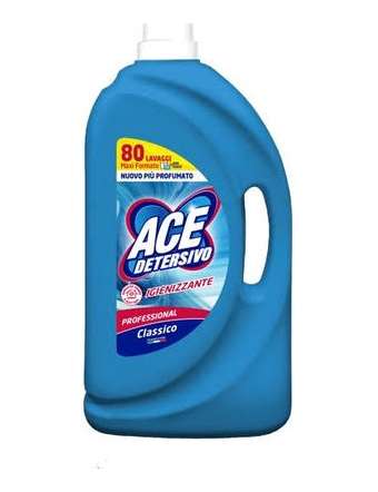 ACE DETERSIVO LIQUIDO LAVATRICE CLASSICO PROFESSIONAL 80 LAVAGGI