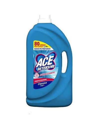 ACE DETERSIVO LIQUIDO LAVATRICE CLASSICO PROFESSIONAL 80 LAVAGGI