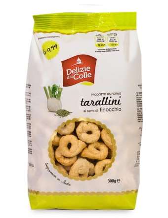 DELIZIE DAL COLLE TARALLINI PATATE E ROSMARINO GR 300