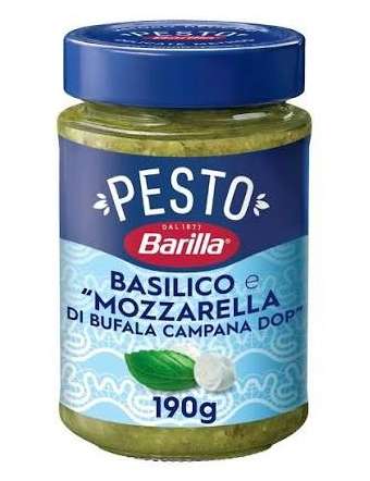 BARILLA PESTO BASILICO MOZZARELLA GR 190