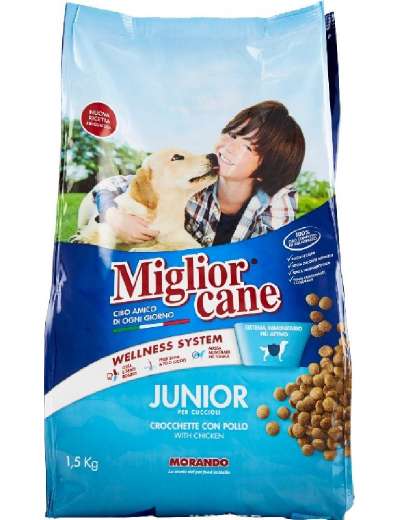 MIGLIORCANE JUNIOR POLLO CROCCHETTE KG 1,5