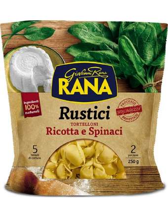 RANA RUSTICI RICOTTA E SPINACI TORTELLONI CONFEZIONE GR 250