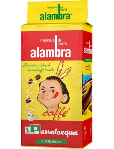 PASSALACQUA CAFFE' MACINATO ALAMBRA GUSTO PIENO GR 250