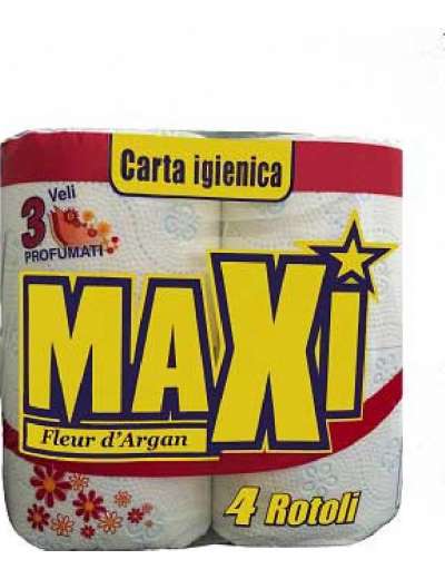 MAXI CARTA IGIENICA ARGAN 3 VELI 4 ROTOLI