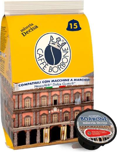 BORBONE CAPSULE NESCAFE DOLCE GUSTO MISCELA DECISA PZ 15