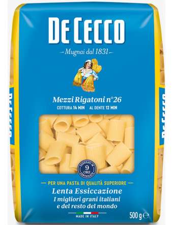 DE CECCO 26 MEZZI RIGATONI GR 500