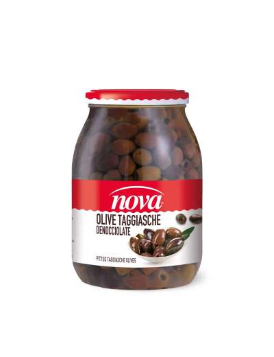 NOVA OLIVE TAGGIASCHE DENOCCIOLATE IN OLIO VASETTO ML 1062
