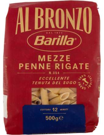 BARILLA BRONZO MEZZE PENNE RIGATE GR 500