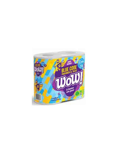 WOW CARTA IGIENICA PROFUMATA BLUE CODE 4 ROTOLI