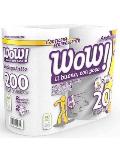WOW ASCIUGATUTTO MAXI 2 ROTOLI
