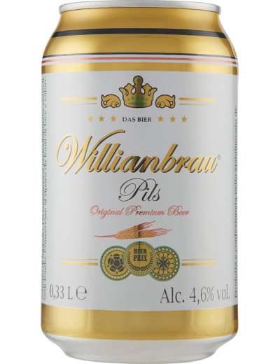 WILLIANBRAU PILS VOL 4,7' BIRRA LATTINA 33 CL