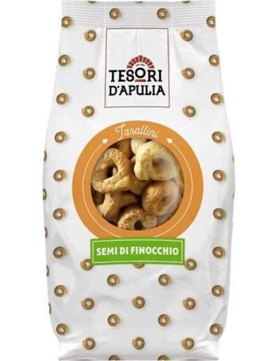 TESORI D'APULIA TARALLI FINOCCHIO GR 400