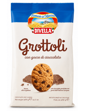 DIVELLA GROTTOLI CIOCCOLATO BISCOTTI GR 400