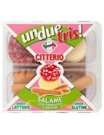 UNDUETRIS SALAME SENZA GLUTINE E SENZA LATTOSIO GR 80