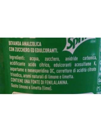 SPRITE LATTINA 33 CL