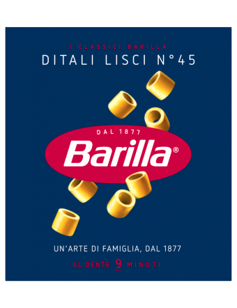 BARILLA N45 DITALI LISCI GR 500