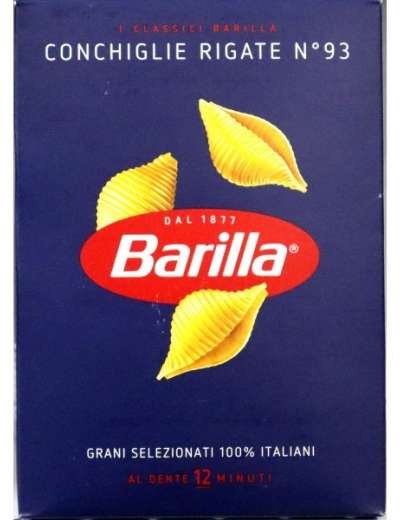 BARILLA CONCHIGLIE RIGATE 93 GR 500