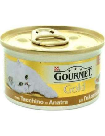 GOURMET GOLD TACCHINO E ANATRA DADINI GR 85