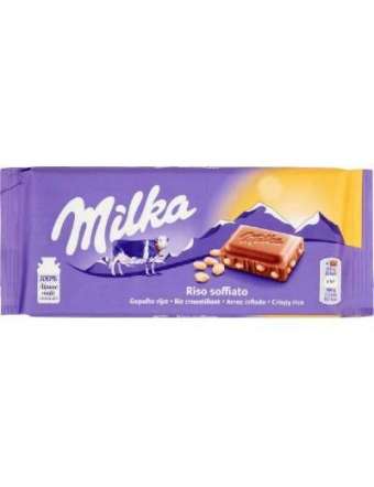 MILKA CIOCCOLATO RISO SOFFIATO TAVOLETTA GR 100