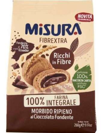 MISURA BISCOTTI FIBRE EXTRA RIP.CIOCC CF GR 260