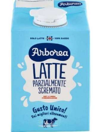ARBOREA LATTE UHT PARZIALMENTE SCREMATO ML 500