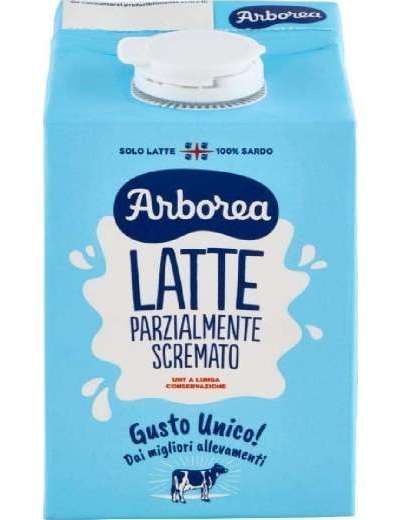 ARBOREA LATTE UHT PARZIALMENTE SCREMATO ML 500