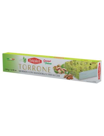 DOLCIDEA TORRONE MORBIDO MANDORLE E PISTACCHIO GR 130