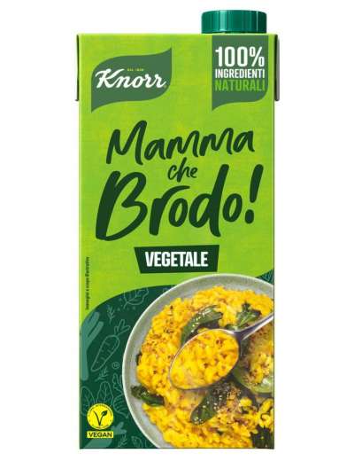 KNORR BRODO LIQUIDO VEGETALE 100% NATURALE LT 1