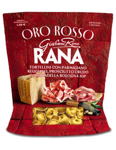 RANA OROROSSO PROSCIUTTO CRUDO MORTADELLA E PARMIGIANO REGGIANO GR 250