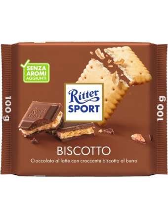 RITTER SPORT TAVOLETTA BISCOTTO GR 100
